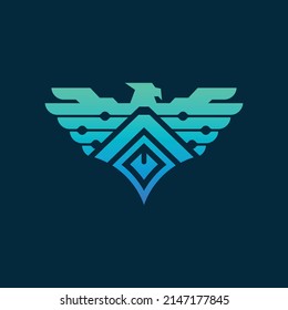 Diseño del logotipo comercial de Eagle Technology