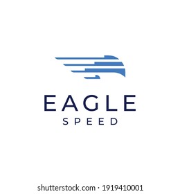 eagle technology speed logo vector modern simple abstract concepts