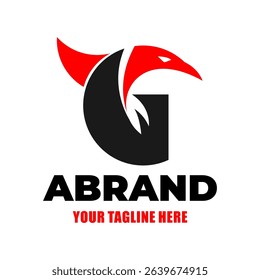 An eagle themed logo illustration that is perfect for gaming, or clothing brands, etc.