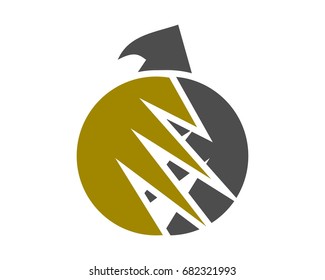 Eagle tribal ornamental logo