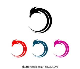 Eagle tribal ornamental logo