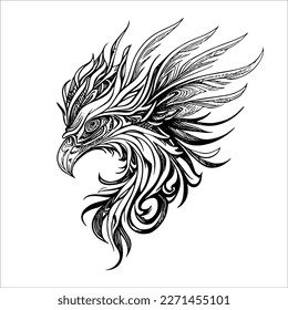 Eagle Tribal Tattoo design is a powerful and majestic symbol of strength, courage, and freedom