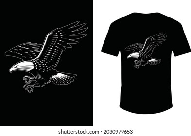 Eagle T-shirt Design. Eagle Vector T-shirt.
