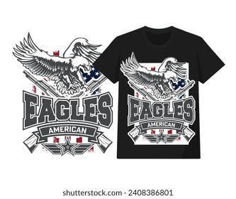 Eagle T-shirt Designs , Vector File