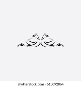 eagle two icon to logo animal