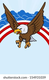 eagle - USA Independence Day Vector theme Design
