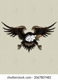 eagle usa tattoo old school