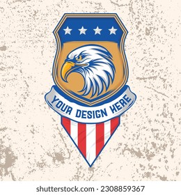 Eagle in Use United of America Logo Vector