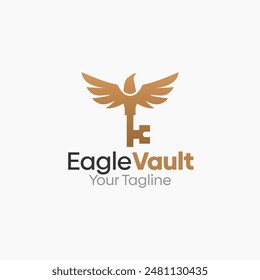 Eagle Vault Logo Vector Template Design. Good for Business, Start up, Agency, and Organization
