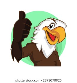 eagle vector. animal cartoon illustration