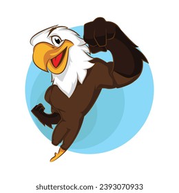 eagle vector. animal cartoon illustration