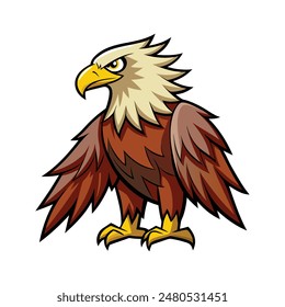 eagle vector art color design illustration