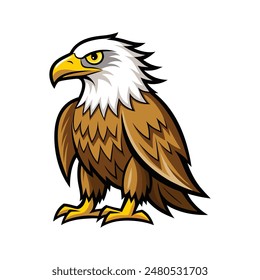 ilustración de diseño de color de Arte vectorial de águila