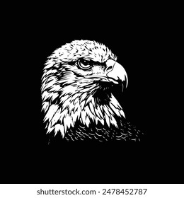 Eagle vector art silhouette design 