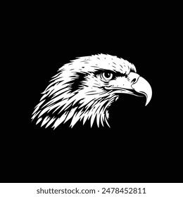 Eagle vector art silhouette design 