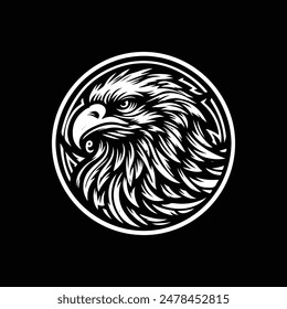 Eagle vector art silhouette design 