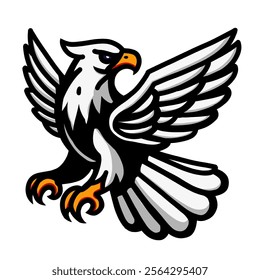 eagle vector design illustration, eagle icon, eagle logo, eagle sticker, animal design, great as a sticker.