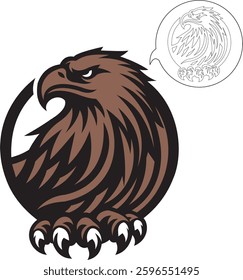 Eagle vector design that is so gallant and beautifully colored is very suitable for image collections or for emoticons.