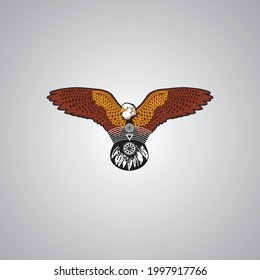 Eagle vector design, use to t-shirt, shirt and others purpose