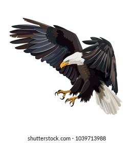 Eagle Vector Drawing Stock Vector (Royalty Free) 1039713988 | Shutterstock