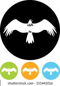 Eagle vector icon isolated 