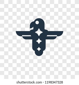 Eagle vector icon isolated on transparent background, Eagle transparency logo concept