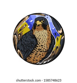 Eagle vector Illustration art portrait