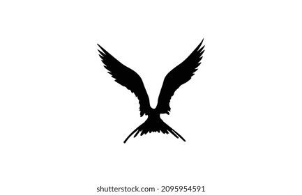 eagle vector illustration black and white design