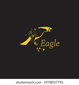 eagle vector illustration for a brand logo or for a tattoo