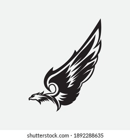 eagle vector illustration design icon logo template