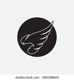 eagle vector illustration design icon logo template
