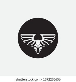 eagle vector illustration design icon logo template