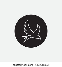 eagle vector illustration design icon logo template