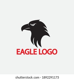 plantilla de logotipo de icono de diseño de ilustración de vector de águila