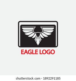 eagle vector illustration design icon logo template