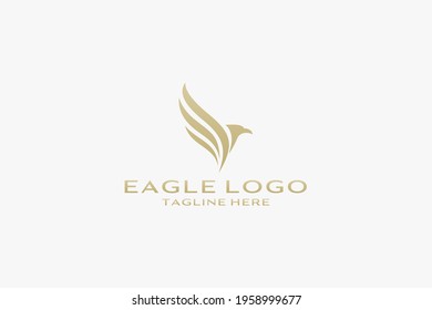 eagle vector illustration design icon logo.
