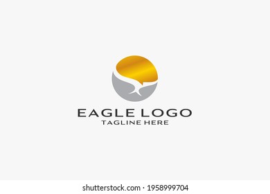 eagle vector illustration design icon logo.