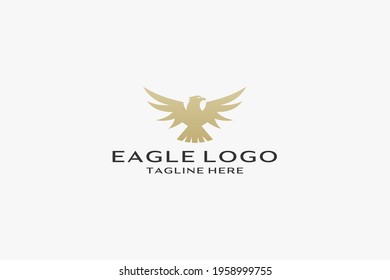 eagle vector illustration design icon logo.