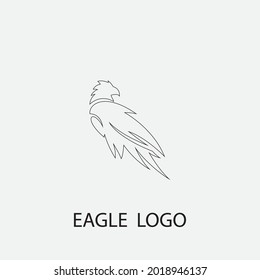eagle vector illustration design icon logo template