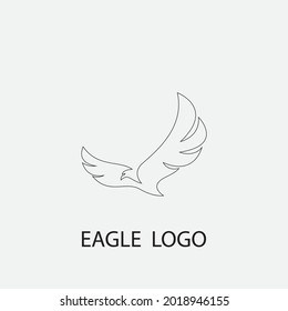 eagle vector illustration design icon logo template