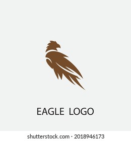 plantilla de logotipo de icono de diseño de ilustración de vector de águila