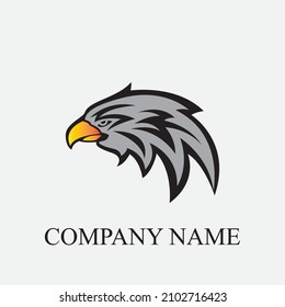 plantilla de logotipo de icono de diseño de ilustración de vector de águila