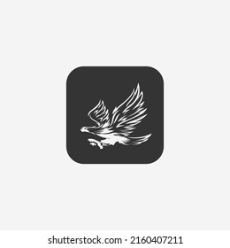 eagle vector illustration design icon logo template