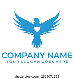 eagle vector illustration design icon logo template