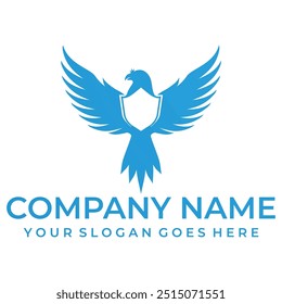 Plantilla de logotipo de icono de diseño de Ilustración vectorial de águila