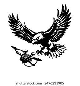 Eagle vector illustration drone hack dove 