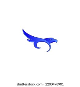 eagle vector illustration for icon, symbol or logo. eagle flat logo