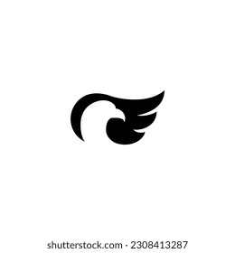 eagle vector illustration for an icon,symbol or logo. eagle template logo