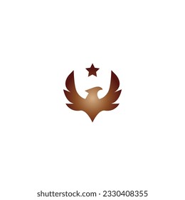 eagle vector illustration for an icon,symbol or logo. eagle template logo