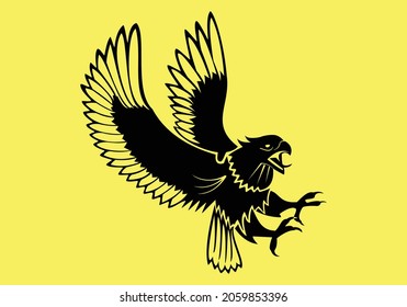 Eagle vector illustration and logo template bird